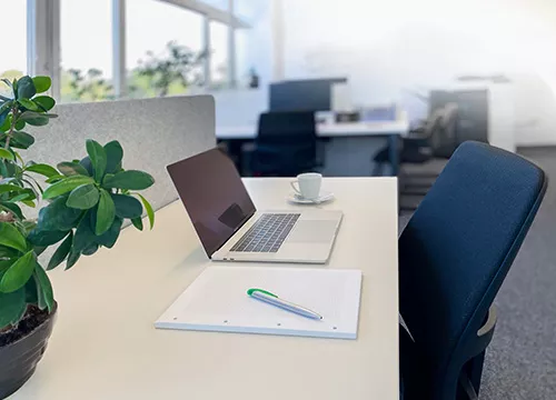 SPACES: CoworkingSpace01 (c) Hoehn Martin Der Co-Working Space Stockwerk2 im TIC Steyr biette Platz für 8 Co-Worker. Foto: Martin Höhn